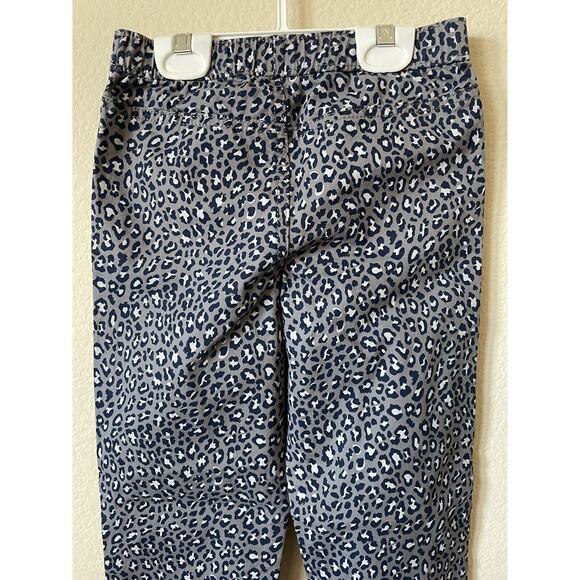 Jumping Beans Gray Cheetah Elastic Waist Porkchop Pockets Woven Pants Size 7 - Picture 6 of 7